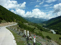 Uphill cycle to Mestia in Svaneti
