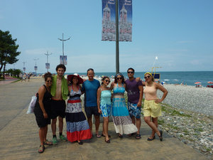 The lovely Iranian Family I met at my hostel in Batumi