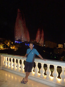 At the top of Baku city