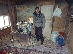 Inside the Shepherd's hut