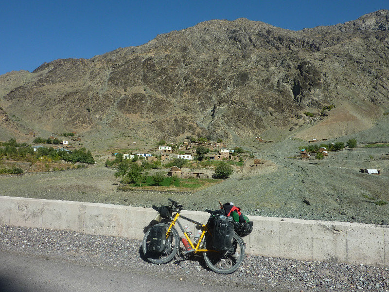 Afghanistan village on the other side of the river