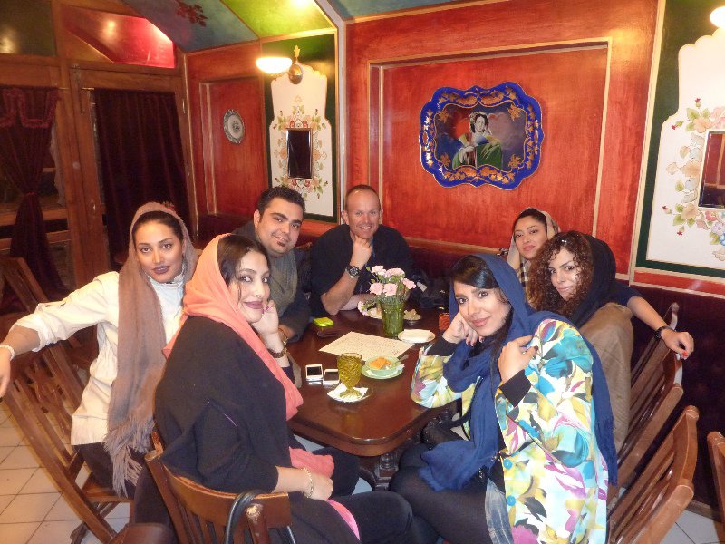 Meeting friends in Iran