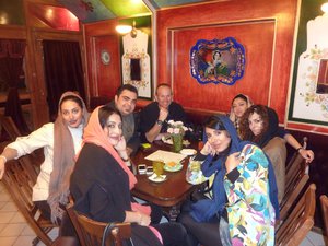 Meeting friends in Iran