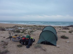 Camping by the Persain Gulf