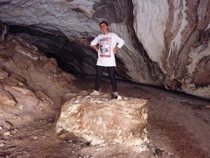 Noushin at the salt cave