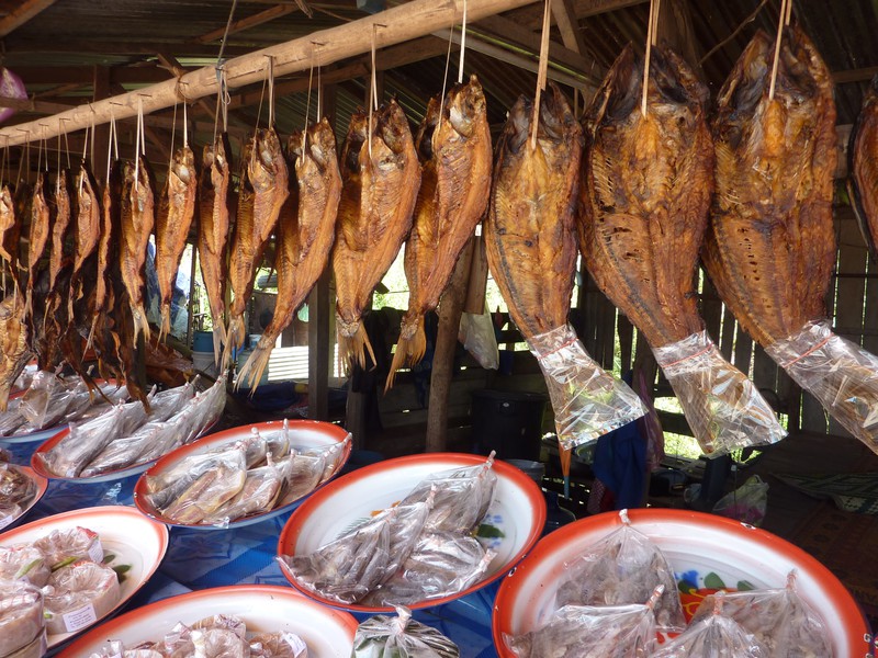 Fish being sold on the market