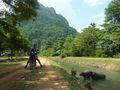 Visiting the caves at Vang Vieng by Scooter