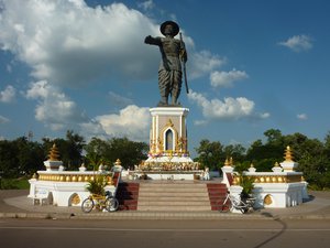 Touring the city of Vientiane