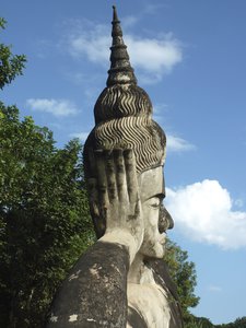 Sleeping Buddha at Buddha Park, Vientiane