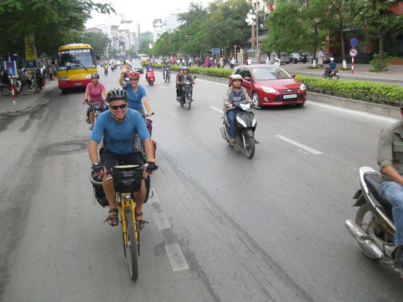 Cycling in Vietnam can be challenging