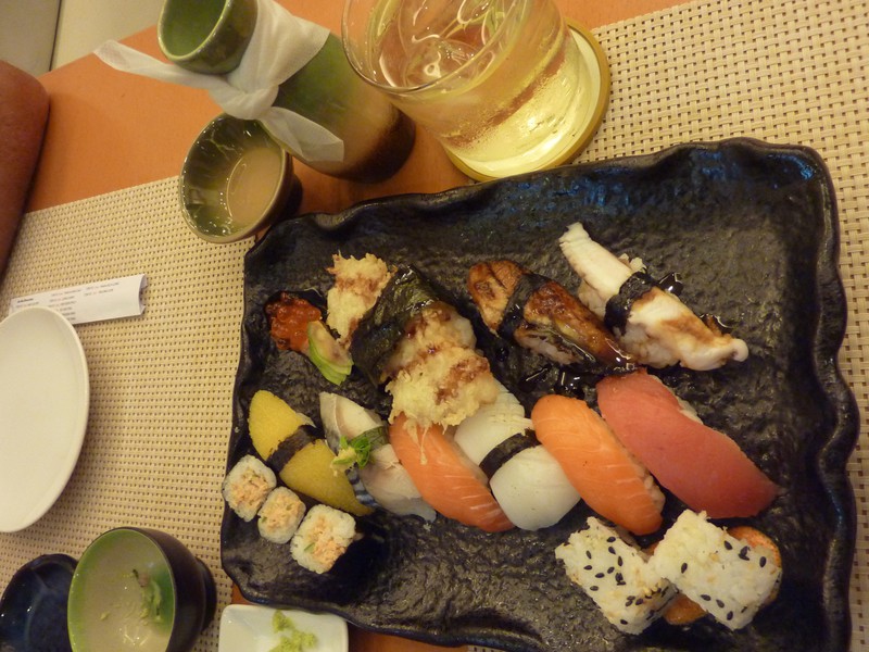 Enjoying Sushi