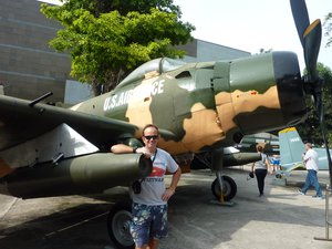 At the Saigon War Remembrance museum