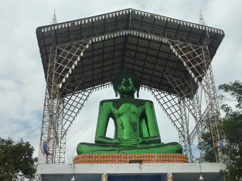 Our first Buddha statue in Thailand