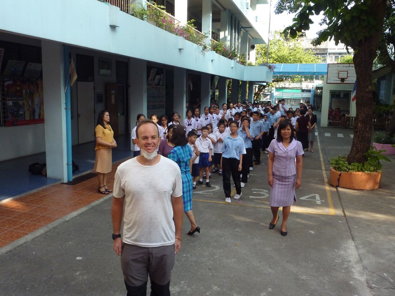 Sapawan school Parade training