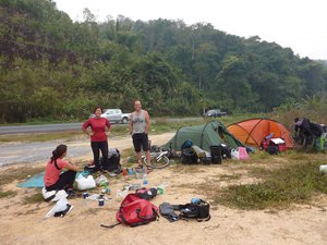 Camping with other cyclists
