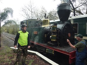 Hopping on an old Steam train