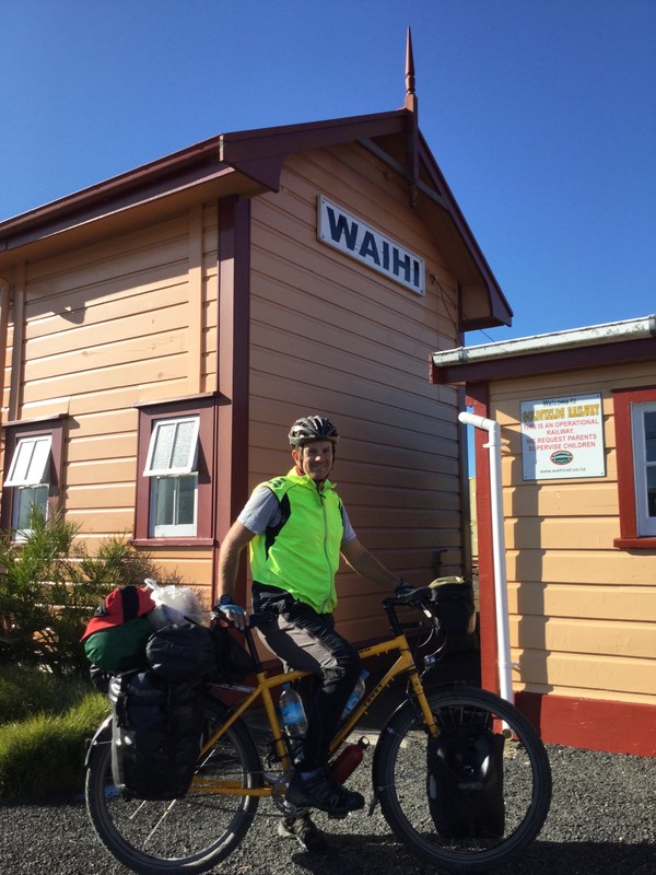 Finishing the cycle Trail at Waihi