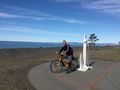 Cycling along the front in Napier