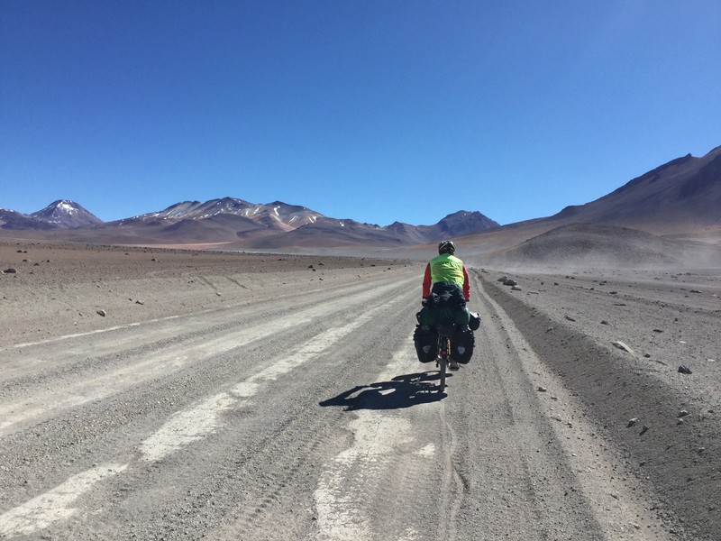 The road in Bolivia is challenging at times