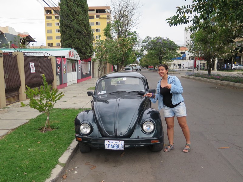 There are still many old VW Beetles in Bolivia