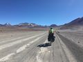 The road in Bolivia is challenging at times