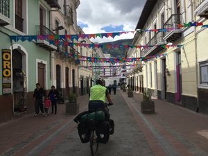 Entering Quito