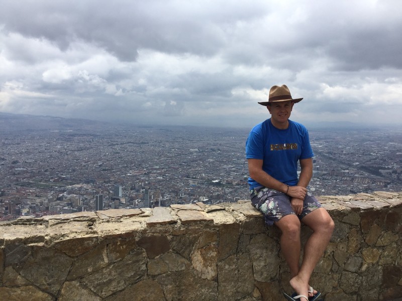 The view from Monserrat in Bogota
