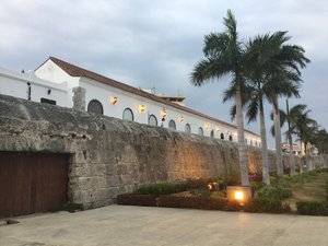 City wall surrounding Cartagena