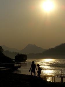 Sun Going Down--Luang Prabang