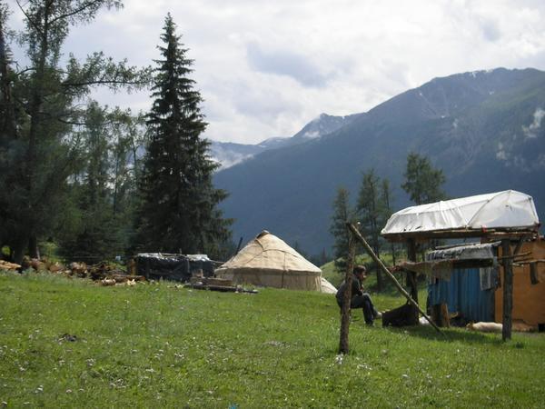 A kazakh yurt