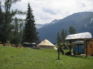 A kazakh yurt