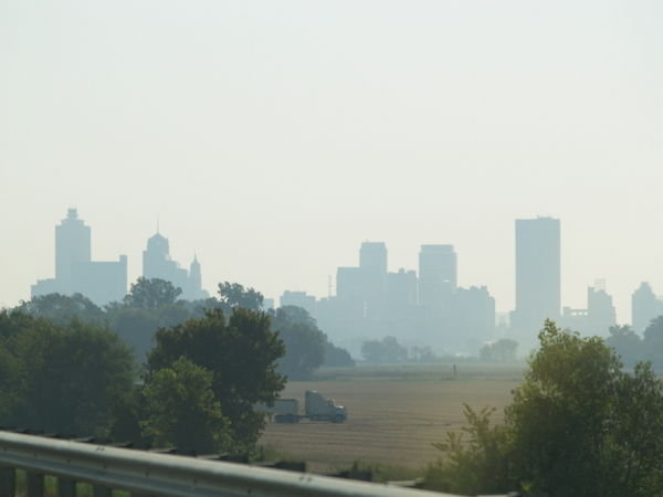 Memphis Skyline in Morning Haze
