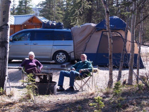 Our campsite at Riley Creek