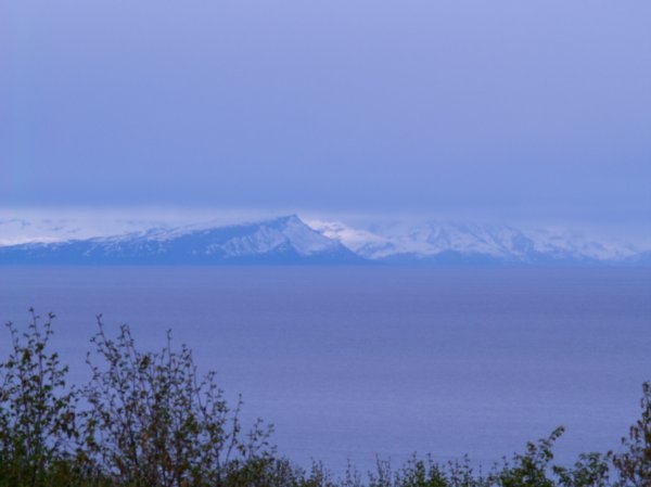 Active Volcanos across the Cook Inlet
