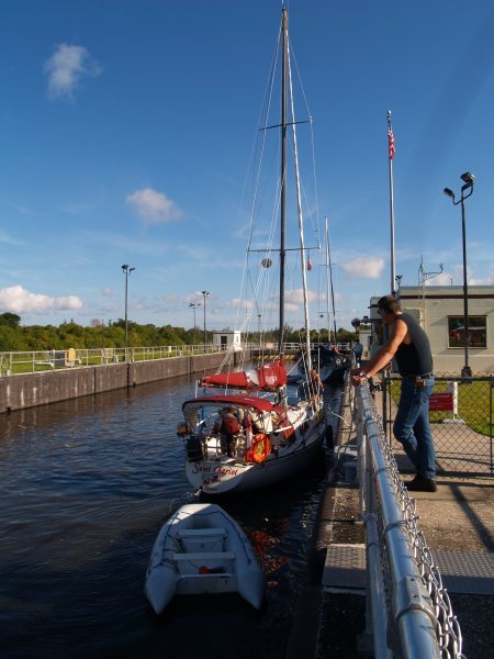 The Sailboats in the Locks