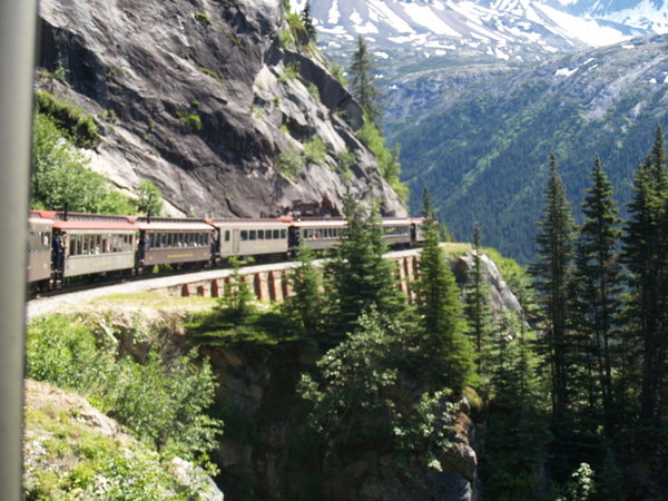 Train heading back down the mountain