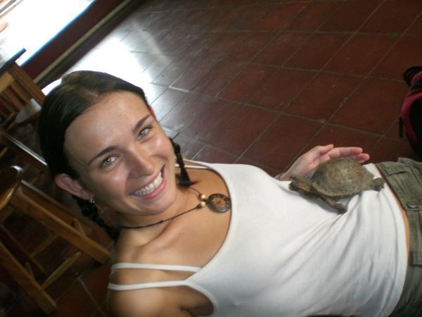 In hostel me and cream cheese (the turtle)