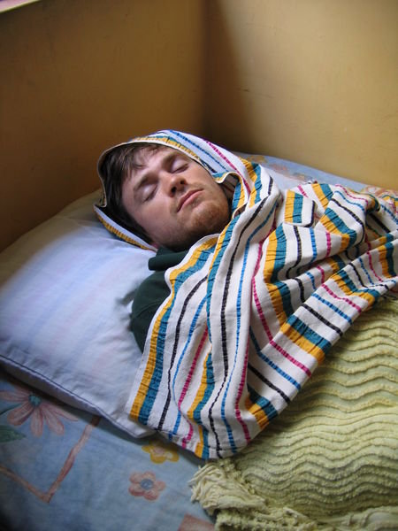 Neil asleep, Antigua, Guatemala