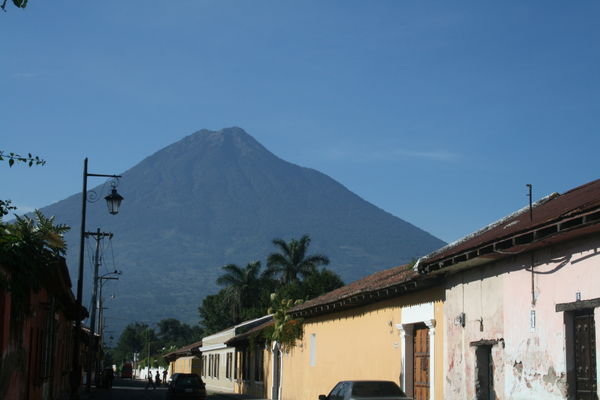 Volcan Agua - the volcano at the end of our street! Antigua, Guat