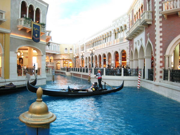 Inside the Venetian (no it's not real sky)