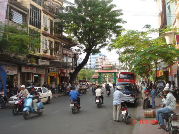 straatbeeld van Saigon.