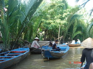 Drukte op de Mekong.