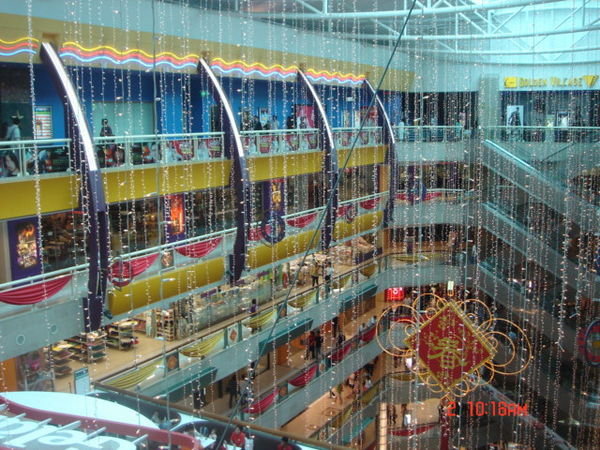 Een mall van binnen.