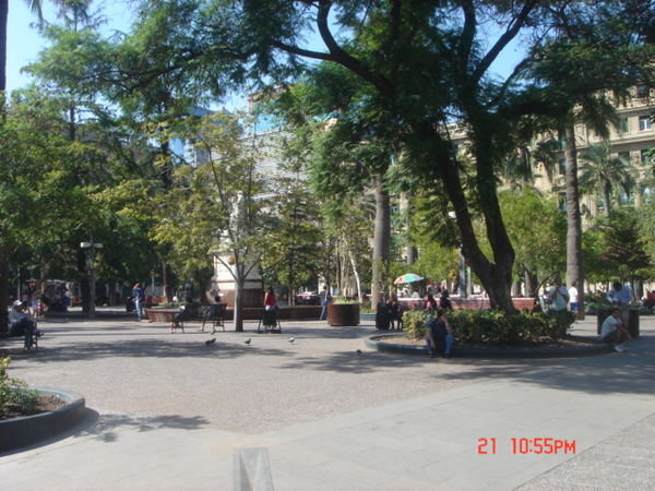 plein in Santiago.