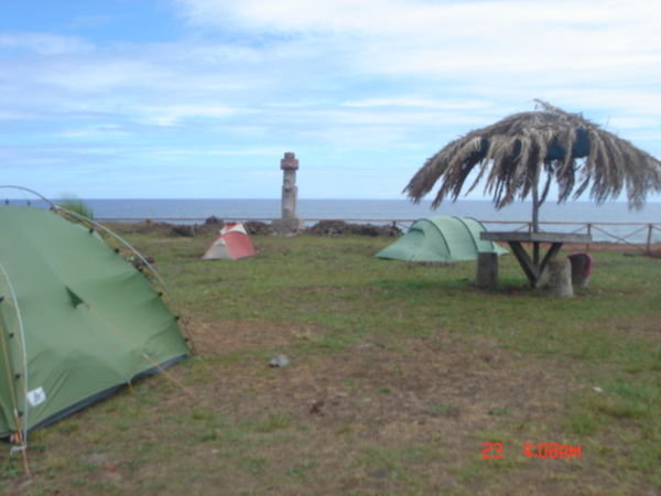 Camping op Paaseiland.