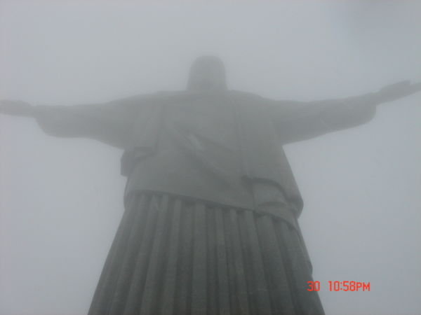 Christ in the mist.