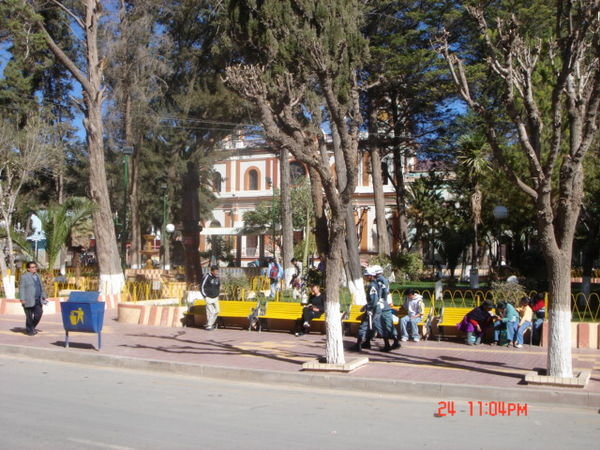 Tupiza plaza.