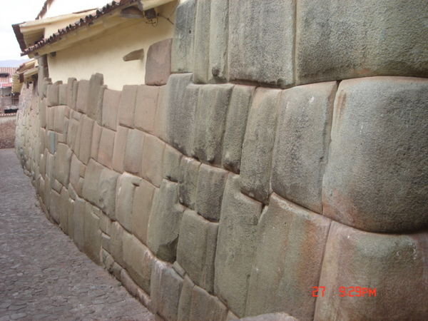Inca muur in Cuzco.