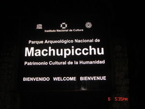 Begin klim van de Machu Picchu.