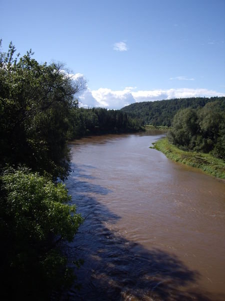 A View from a bridge. Gauja river